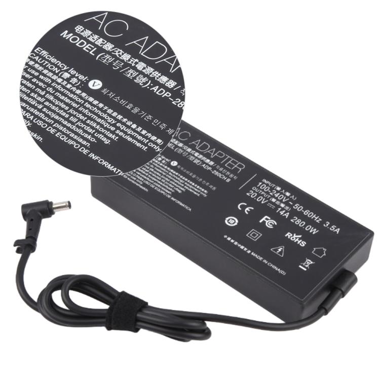 280W 20A 14A Power Adapter with DC 6.0x3.7mm Port For Asus