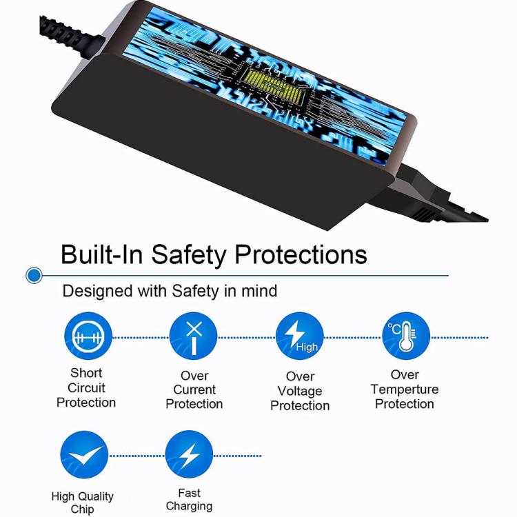 65W 19.5V 3.34A Power Adapter with DC 4.5x3.0mm Port For DELL