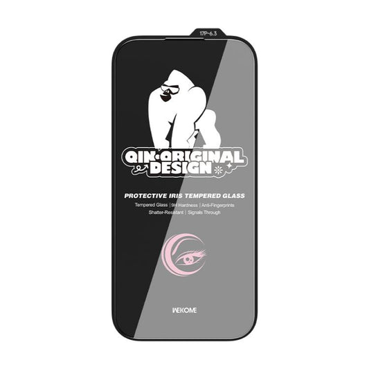 WK WTP-130 Qin-Original Design 9D Curved Anti-lridescence Eye-Caring HD Tempered Glass Film, For iPhone 18 Pro / 17 Pro, For iPhone 18 Pro Max / 17 Pro Max, For iPhone 17 / 16 Pro, For iPhone Air