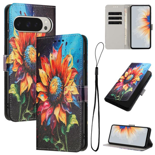 Color Drawing Pattern Leather Phone Case, For Google Pixel 11 Pro XL, For Google Pixel 11 / 11 Pro, For Google Pixel 10a, For Google Pixel 9a, For Google Pixel 9 Pro XL, For Google Pixel 9 / 9 Pro, For Google Pixel 8a, For Google Pixel 8 Pro           ...