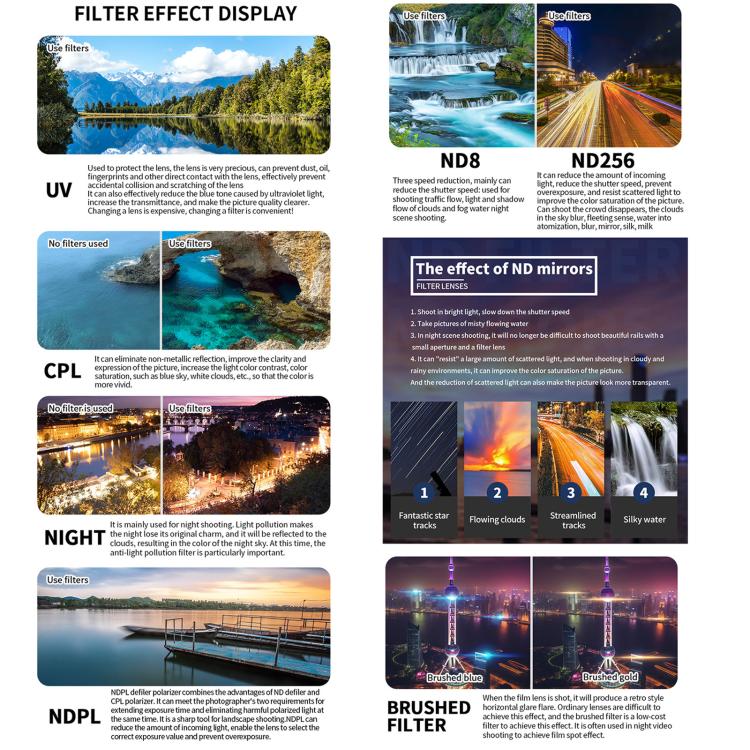 For DJI Mini 5 Pro JSR CB Series Clip-on Drone Camera Lens Filter