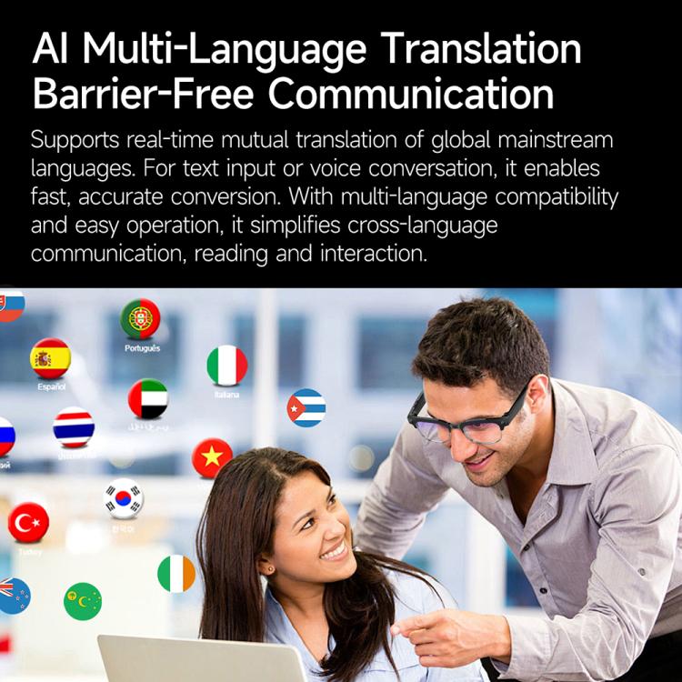 W630 800W WiFi4 AI Photo Recognition Smart Translation Bluetooth Call Glasses