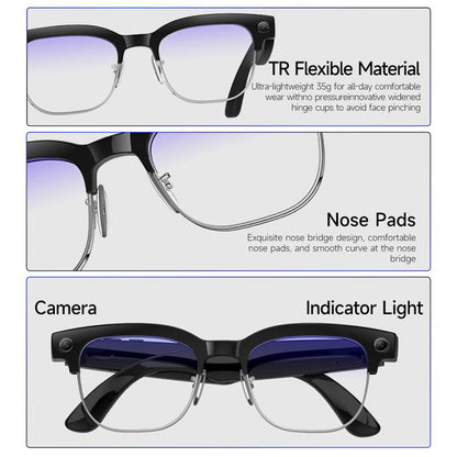 W630 800W WiFi4 AI Photo Recognition Smart Translation Bluetooth Call Glasses