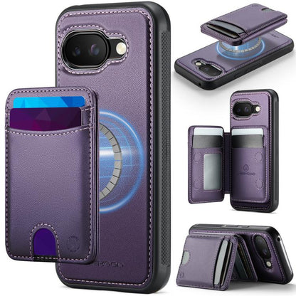 JEEHOOD J10 Flip Card Bag MagSafe Split RFID Leather Phone Case, For Google Pixel 11 Pro XL, For Google Pixel 11 / 11 Pro, For Google Pixel 10a, For Google Pixel 10 Pro XL, For Google Pixel 10 / 10 Pro, For Google Pixel 9a, For Google Pixel 9 Pro XL   ...