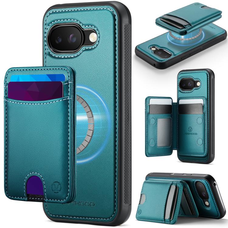 JEEHOOD J10 Flip Card Bag MagSafe Split RFID Leather Phone Case, For Google Pixel 11 Pro XL, For Google Pixel 11 / 11 Pro, For Google Pixel 10a, For Google Pixel 10 Pro XL, For Google Pixel 10 / 10 Pro, For Google Pixel 9a, For Google Pixel 9 Pro XL   ...
