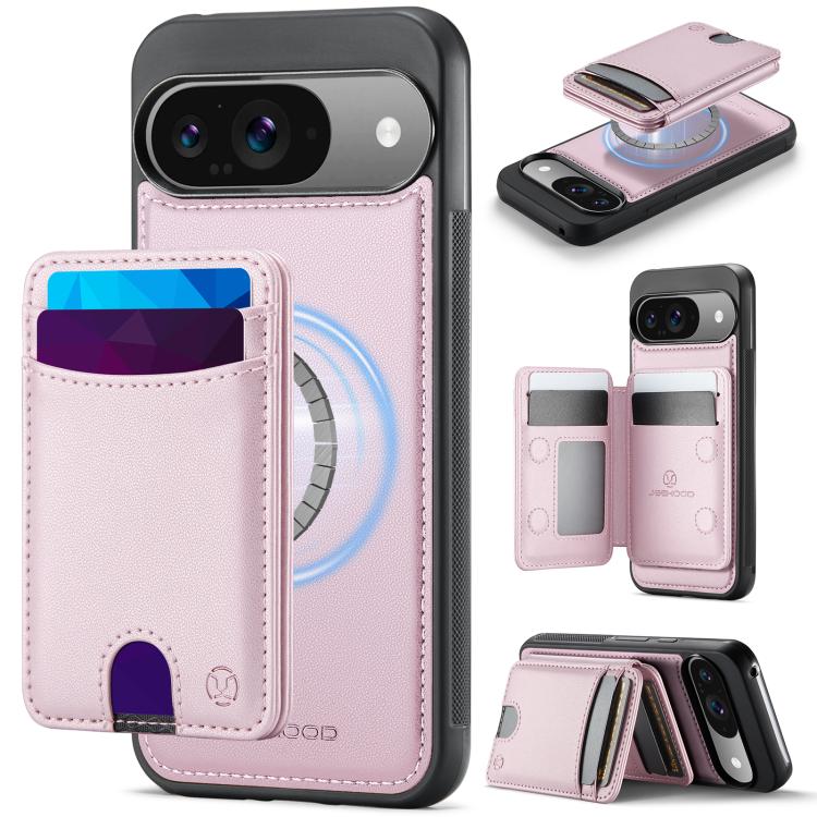 JEEHOOD J10 Flip Card Bag MagSafe Split RFID Leather Phone Case, For Google Pixel 11 Pro XL, For Google Pixel 11 / 11 Pro, For Google Pixel 10a, For Google Pixel 10 Pro XL, For Google Pixel 10 / 10 Pro, For Google Pixel 9a, For Google Pixel 9 Pro XL   ...