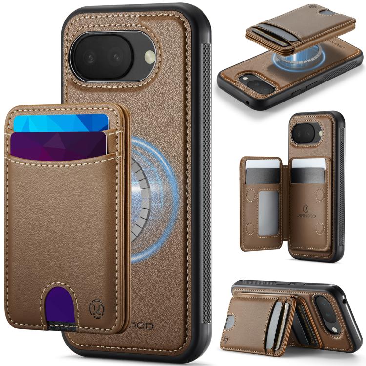 JEEHOOD J10 Flip Card Bag MagSafe Split RFID Leather Phone Case, For Google Pixel 11 Pro XL, For Google Pixel 11 / 11 Pro, For Google Pixel 10a, For Google Pixel 10 Pro XL, For Google Pixel 10 / 10 Pro, For Google Pixel 9a, For Google Pixel 9 Pro XL   ...