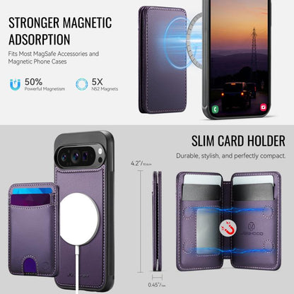 JEEHOOD J10 Flip Card Bag MagSafe Split RFID Leather Phone Case, For Google Pixel 11 Pro XL, For Google Pixel 11 / 11 Pro, For Google Pixel 10a, For Google Pixel 10 Pro XL, For Google Pixel 10 / 10 Pro, For Google Pixel 9a, For Google Pixel 9 Pro XL   ...