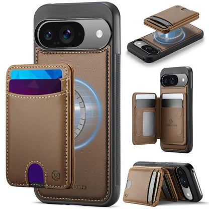 JEEHOOD J10 Flip Card Bag MagSafe Split RFID Leather Phone Case, For Google Pixel 11 Pro XL, For Google Pixel 11 / 11 Pro, For Google Pixel 10a, For Google Pixel 10 Pro XL, For Google Pixel 10 / 10 Pro, For Google Pixel 9a, For Google Pixel 9 Pro XL   ...