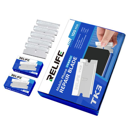 RELIFE TK3 100pcs/Set Phone Repair Blades for Screen / Adhesive Removal, RELIFE TK3