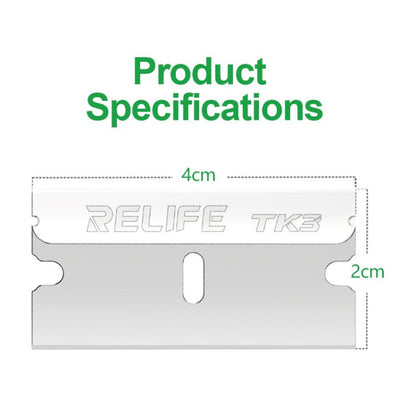 RELIFE TK3 100pcs/Set Phone Repair Blades for Screen / Adhesive Removal, RELIFE TK3