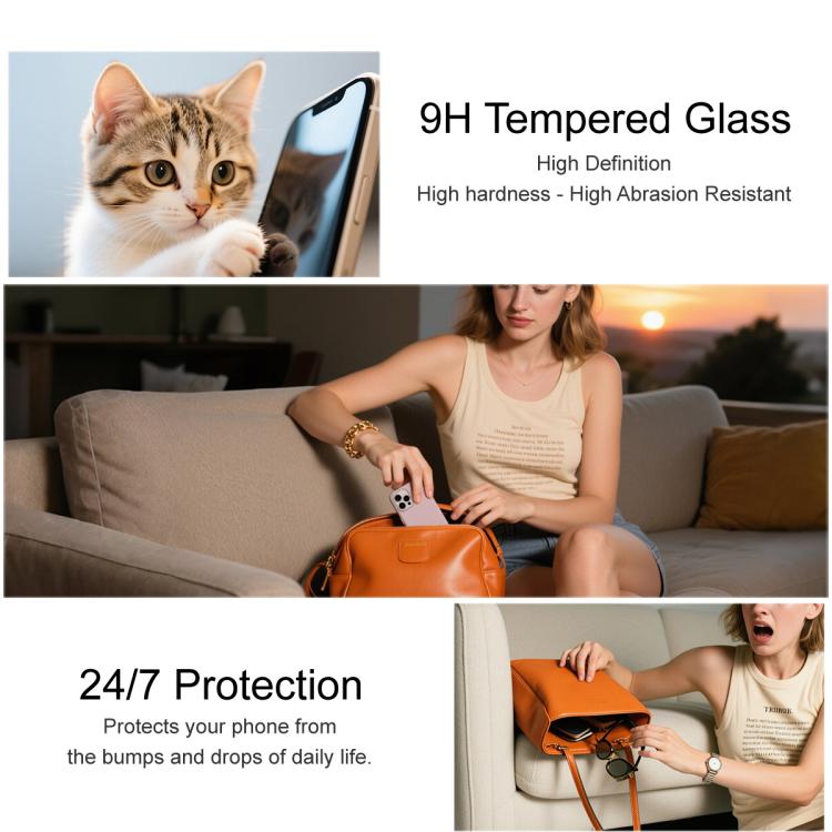 imak 9H Surface Hardness Full Screen Tempered Glass Film Pro+ Series, For Tecno Camon 50 4G, For Tecno Camon 40 4G / CM5