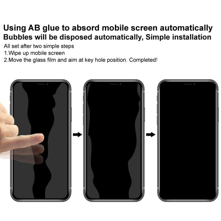 imak HD Full Screen Privacy Tempered Glass Protective Film, For Tecno Spark Slim / KM7k