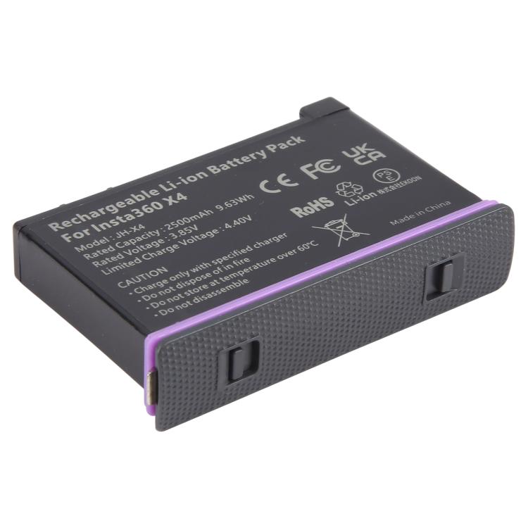 JH-X4 For Insta360 X4 Action Camera Battery Pack 2500mAh, For Insta360 X4