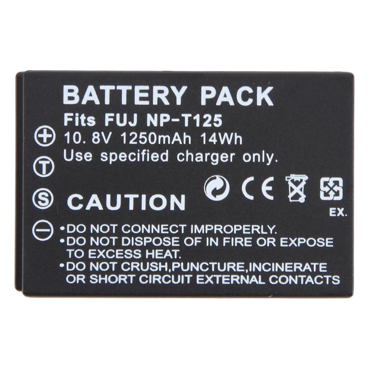 Batterie d'appareil photo NP-T125 1250 mAh pour Fujifilm GFX50S / GFX50R / GFX100, pour Fujifilm GFX50S / GFX50R / GFX100