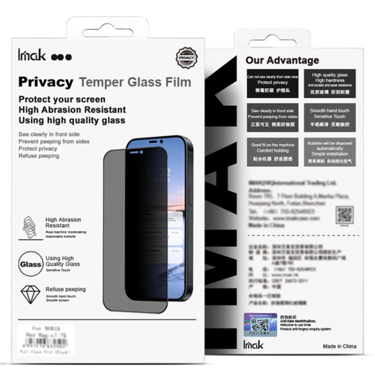 imak No Edge Version 3D Curved Privacy Full Screen Tempered Glass Film, For Tecno Camon 50 Pro 4G, For Tecno Camon 40 Pro 4G / CM6, For Tecno Camon 30S, For Tecno Camon 30S Pro, For Tecno Spark 20 Pro+
