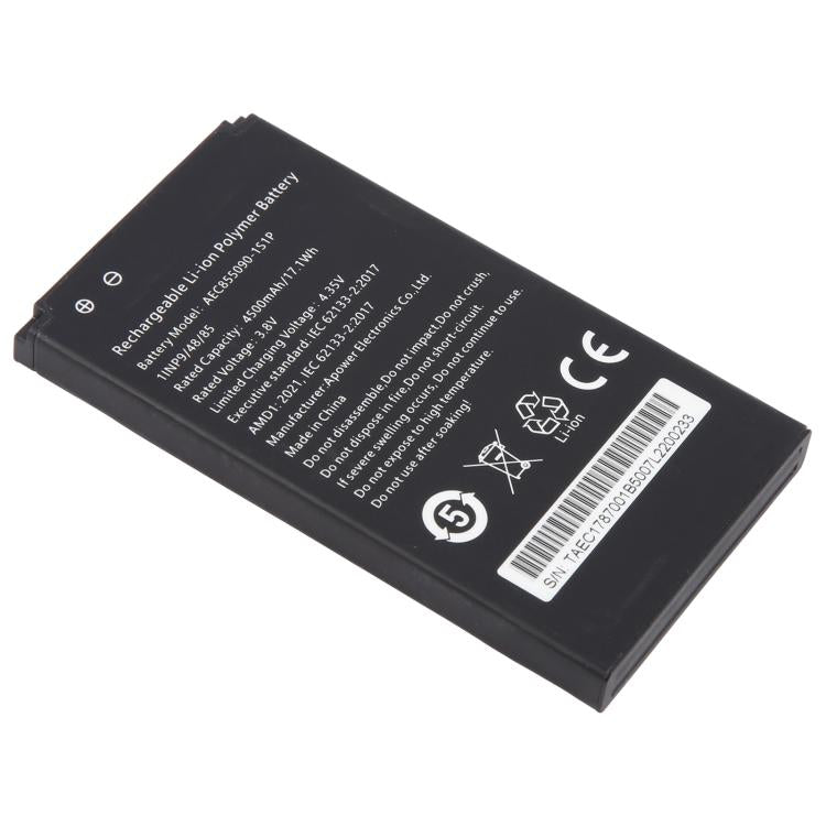 AEC855090-1S1P Batterie 3.8V 4500mAh pour routeur WiFi mobile 5G HUA XING Space, pour routeur WiFi mobile 5G HUA XING Space