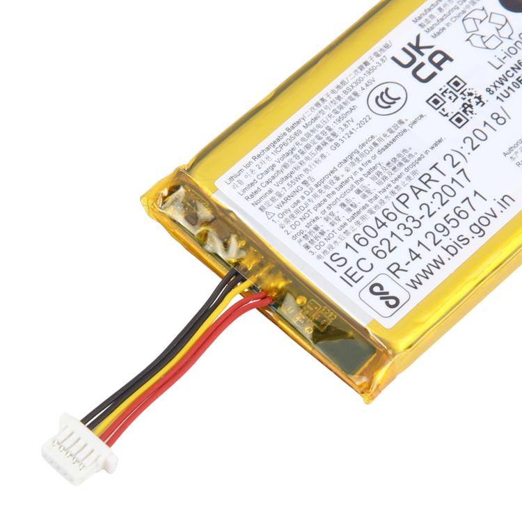 Batterie BSX300-1950-3.87 1950mAh pour DJI Mic Mini 2 BSX300 BHX211 DMR02, pour DJI Mic Mini 2
