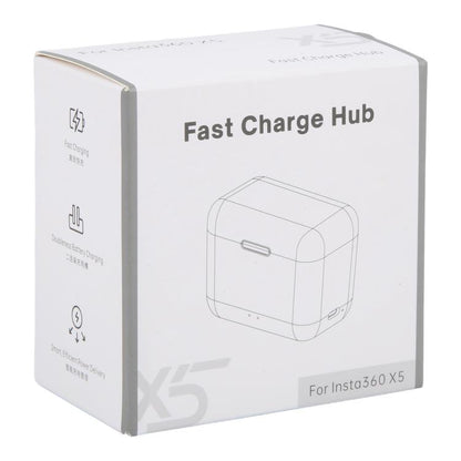 JH-X5-02 For Insta360 X5 Dual Batteries Charging Box Fast Charge Hub, For Insta360 X5