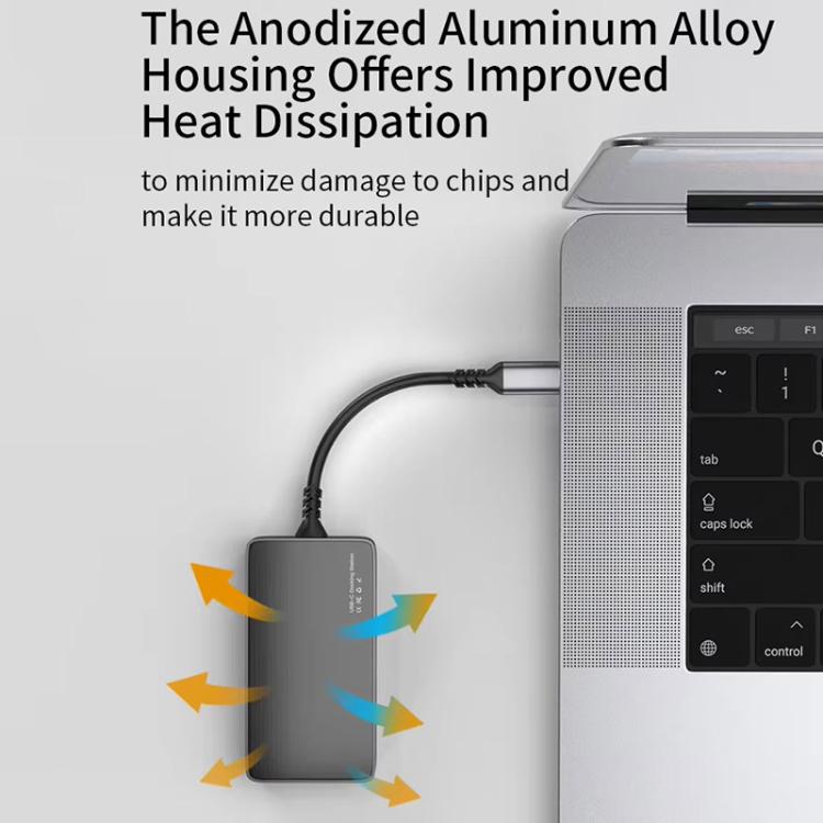 PD100W Type-C 8 in 1 HUB Docking Station