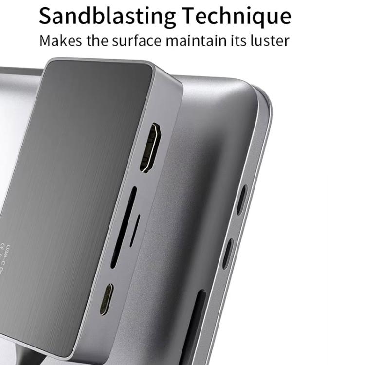 PD100W Type-C 8 in 1 HUB Docking Station