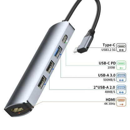Type-C 5 in 1 HUB Docking Station