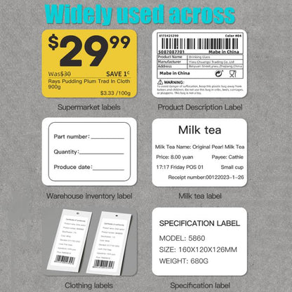 POS-5820 2 inch Portable Thermal Label Printer