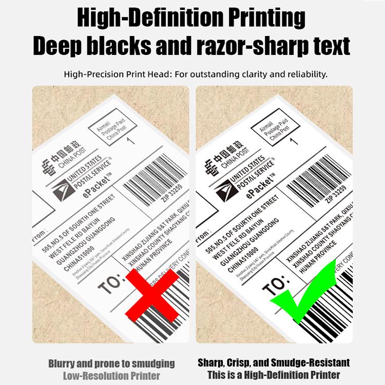 POS-9260 Thermal Label & Barcode Printer, AU Plug, EU Plug, US Plug, UK Plug