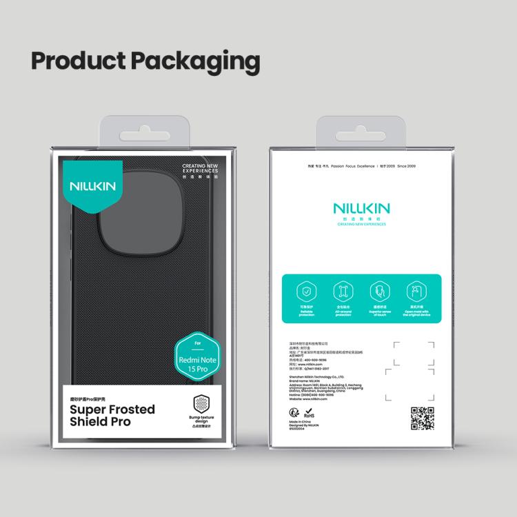 NILLKIN Frosted Shield Pro PC + TPU Phone Case, For Redmi Note 15 Pro 5G Global 163.6mm
