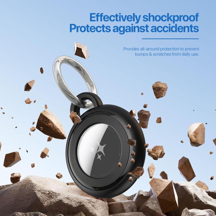 4pcs DUX DUCIS PC Keychain Locator Waterproof Protective Case, For Airtag