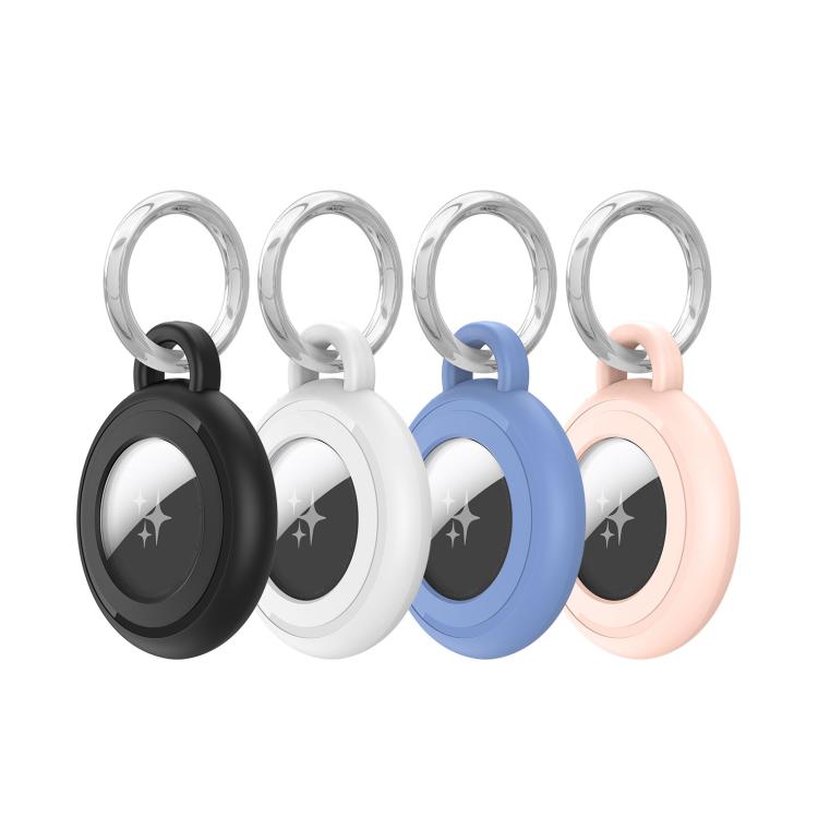4pcs DUX DUCIS PC Keychain Locator Waterproof Protective Case, For AirTag 2nd Gen / AirTag 1st Gen