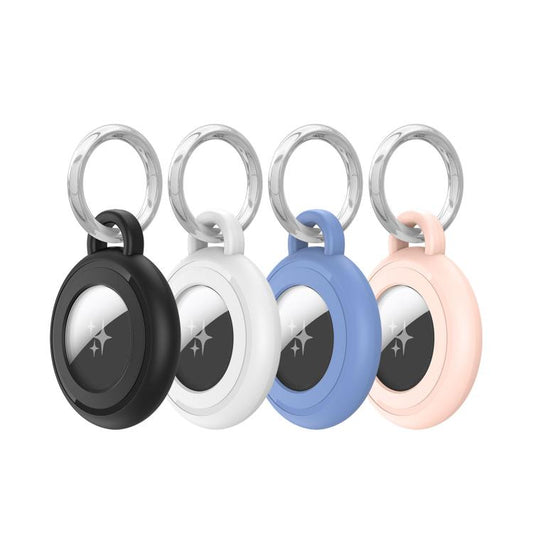4pcs DUX DUCIS PC Keychain Locator Waterproof Protective Case, For AirTag 2nd Gen / AirTag 1st Gen
