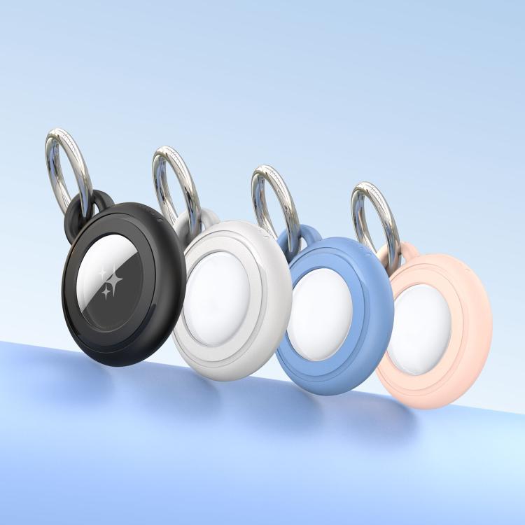 4pcs DUX DUCIS PC Keychain Locator Waterproof Protective Case, For AirTag 2nd Gen / AirTag 1st Gen
