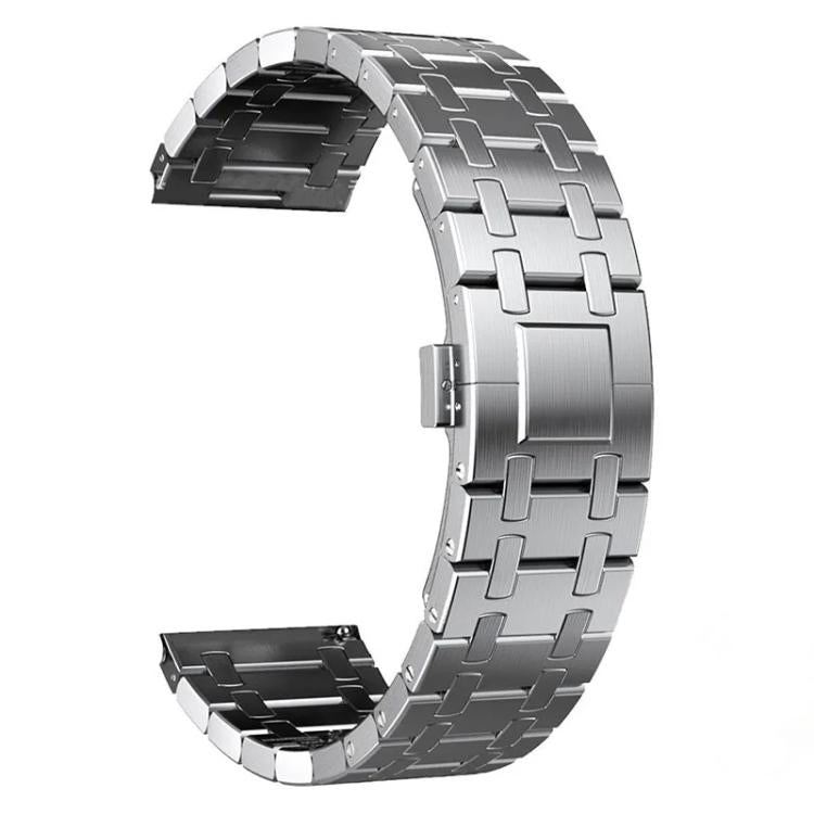 Butterfly Buckle Titanium Alloy Watch Band, 22mm