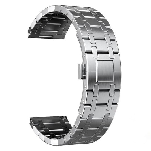 Butterfly Buckle Titanium Alloy Watch Band, 22mm