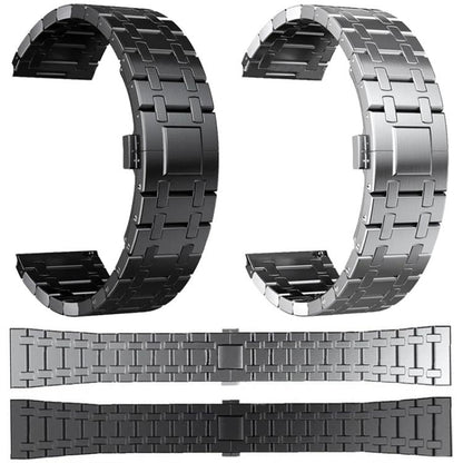 Butterfly Buckle Titanium Alloy Watch Band, 22mm