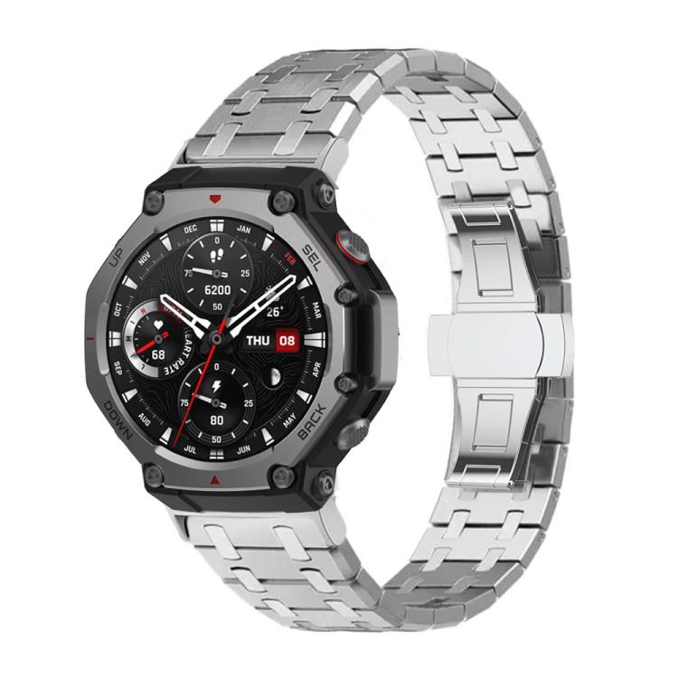 Butterfly Buckle Titanium Alloy Watch Band, For  Amazfit T-Rex 3, For  Amazfit T-Rex 2, For Amazfit T-Rex Pro