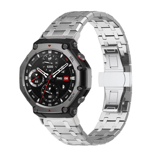 Butterfly Buckle Titanium Alloy Watch Band, For  Amazfit T-Rex 3, For  Amazfit T-Rex 2, For Amazfit T-Rex Pro