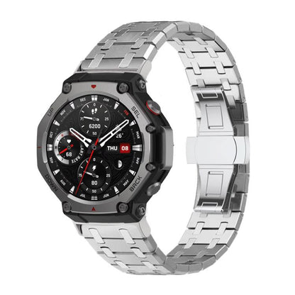 Butterfly Buckle Titanium Alloy Watch Band, For  Amazfit T-Rex 3, For  Amazfit T-Rex 2, For Amazfit T-Rex Pro