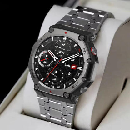 Butterfly Buckle Titanium Alloy Watch Band, For  Amazfit T-Rex 3, For  Amazfit T-Rex 2, For Amazfit T-Rex Pro