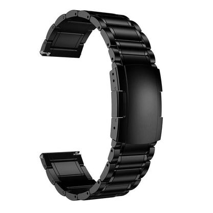 Five Beads Turtle Buckle Titanium Alloy Watch Band, 22mm