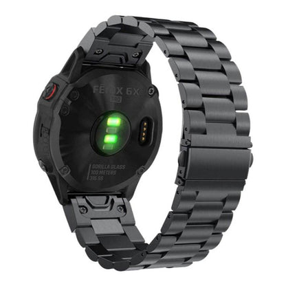 Integrated Three Beads Flat Buckle Titanium Alloy Quick Release Watch Band, For Garmin 22mm, For Garmin 26mm, For Garmin 20mm