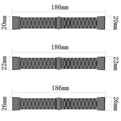Integrated Three Beads Flat Buckle Titanium Alloy Quick Release Watch Band, For Garmin 22mm, For Garmin 26mm, For Garmin 20mm
