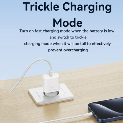 USAMS CC226 T65 PD20W USB-C / Type-C Single Port Fast Charger, EU Plug