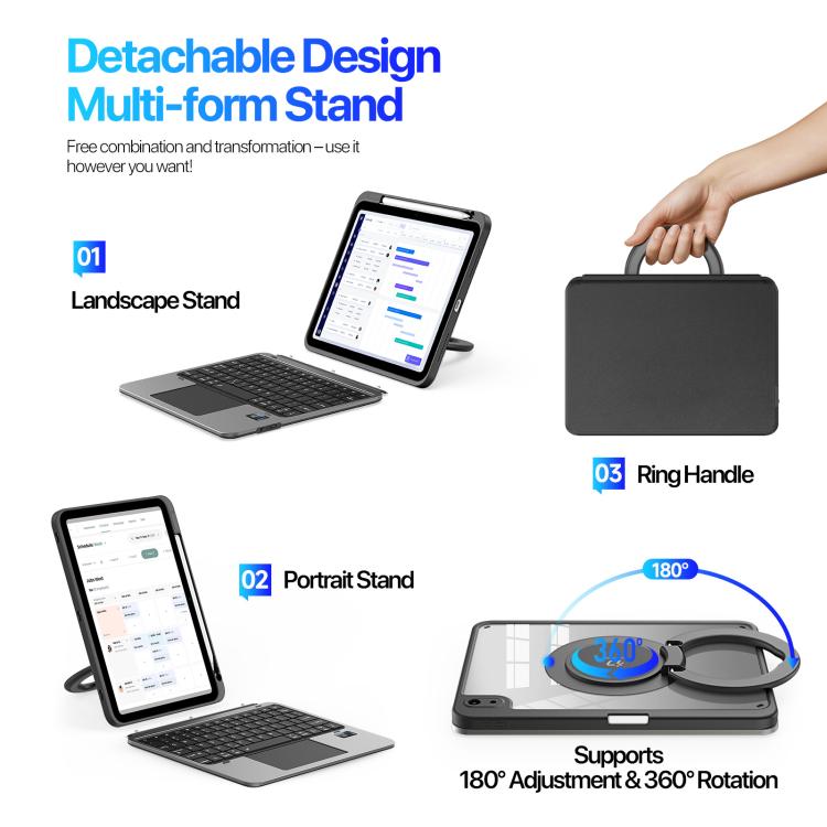 DUX DUCIS VK Series Multi-Functional Detachable Wireless Keyboard & Tablet Case