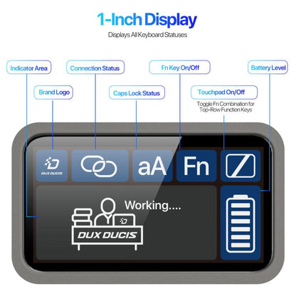 DUX DUCIS VK Series Multi-Functional Detachable Wireless Keyboard & Tablet Case