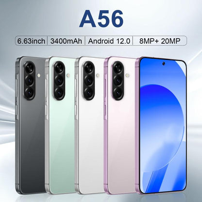 A56 / ZKA6, 4GB+64GB, 6.63 inch Android 12 MTK6762 Quad Core, Network: 4G, Dual SIM, EU Plug, US Plug, UK Plug, AU Plug