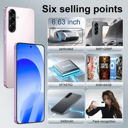 A56 / ZKA6, 4GB+64GB, 6.63 inch Android 12 MTK6762 Quad Core, Network: 4G, Dual SIM, EU Plug, US Plug, UK Plug, AU Plug
