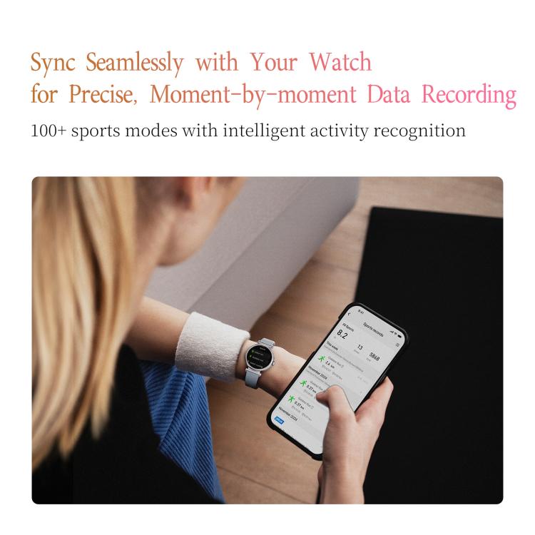 GTR4 1.27 inch TFT Screen Smart Watch for Lady IP68 Support Heart Rate Monitoring