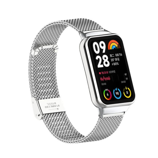 Fine Mesh Buckle Metal Stainless Steel Watch Band